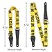 Rinastore Guitar Strap Yellow POLICE LINE Includes Strap Button & 2 Strap Locks Shoulder Straps For Bass, Electric & Acoustic Guitars2