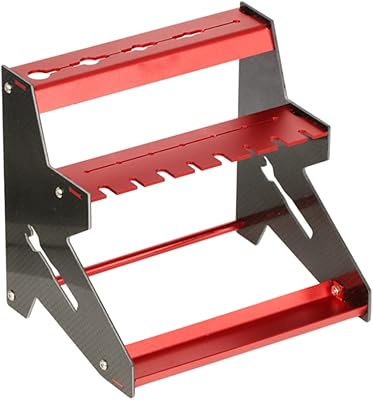 KYX Racing Carbon Fiber RC Tool Station Screwdriver Organizer Rack Screwdriver Storage Tool Holder RC Tools Stand RC Car Accessories Hex Cross Screwdriver (not Assembled)