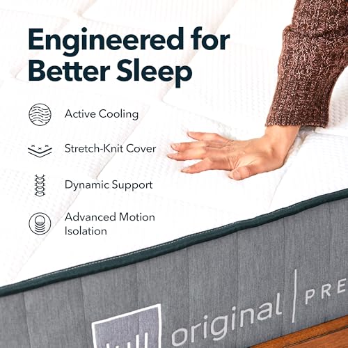 Image of Lull Premium 12 Inch King Size Mattress | 5 Layer King Size Memory Foam Mattress with Cooling Gel Tech | Highest Density & Therapeutic Support with Individually Wrapped Springs | 365 Night Trial