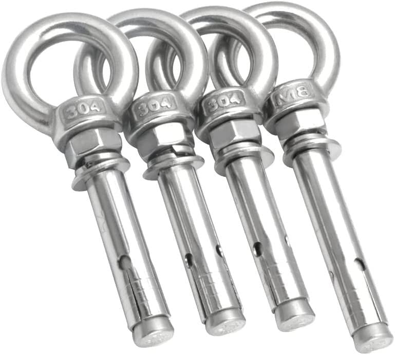 Pernos de tornillo de expansión, tapones de fijación, manguito de perno, pernos de anclaje, tuercas de tornillos, perno de ojo de expansión de hormigón de anclaje de manguito Gancho de artefacto de in