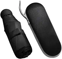 Guarda Chuva Sombrinha de Bolso Portátil com Estojo Cápsula – Mini Guarda-chuva Dobrável Ultra Leve, Impermeável Proteção Solar UV FPS 50+ – Resistente à Chuva e Sol – Ideal para Viagem, Trabalho e Dia a Dia