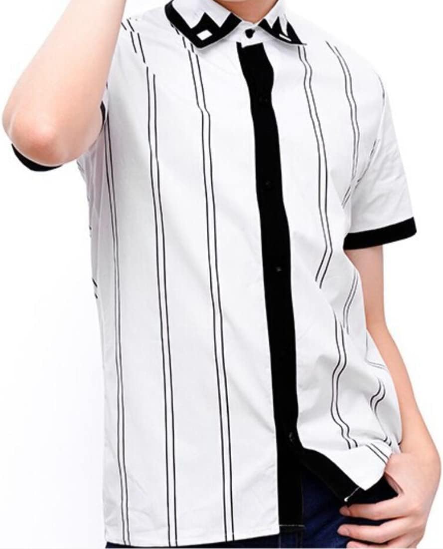 Poetic Walk High Mens Top School Outfit Cosplay Costume Uniform Shirt Halloween Daily