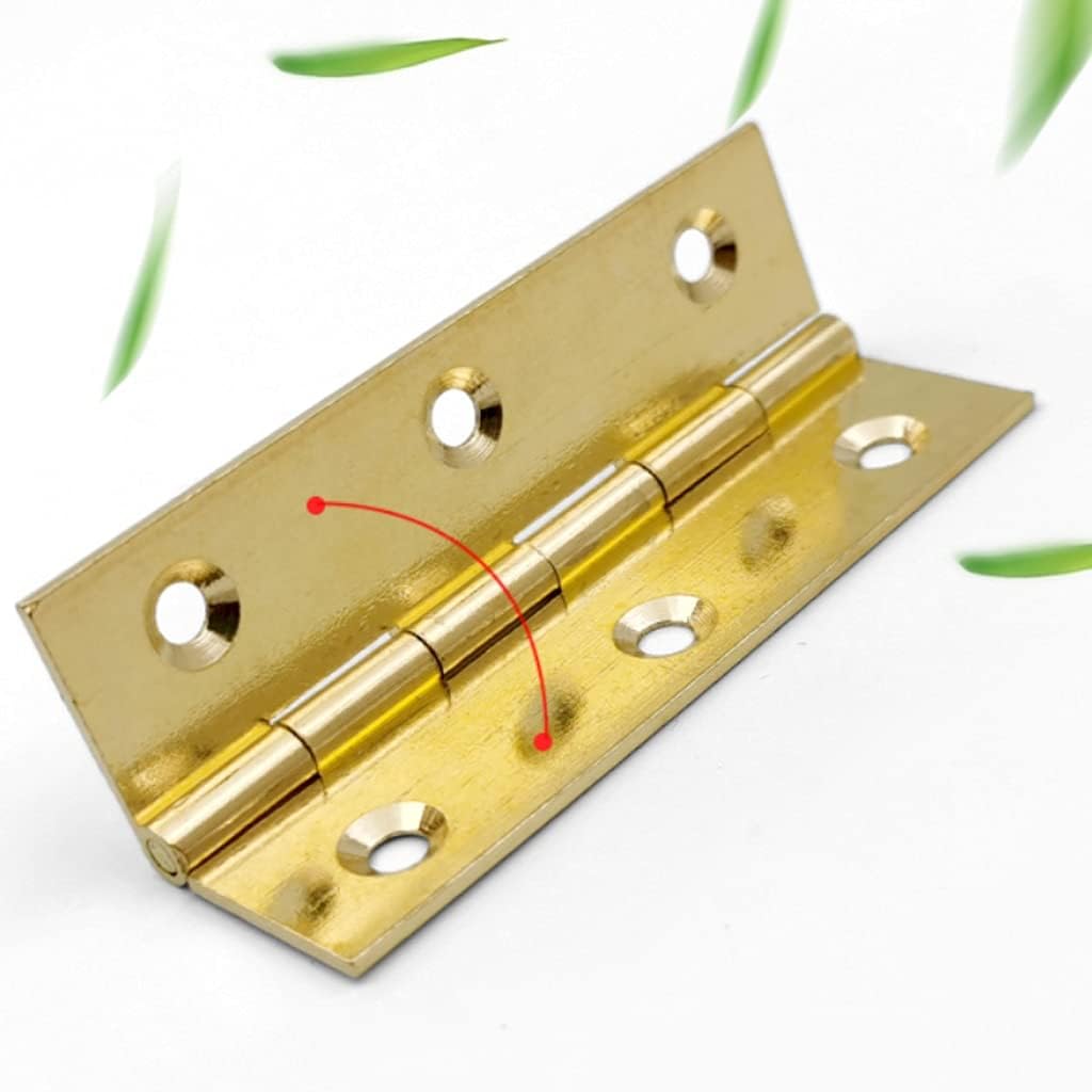 Golden Copper Hinge Hinge, Cabinet Door Wardrobe Hinge Casement Furniture Hardware Hinges