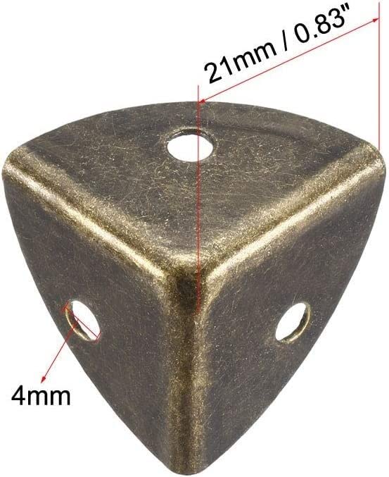 Protectores de esquinas de metal Protectores Esquina de la encimera de la abrazadera angular, protector de reposapiés, Protectores de esquinas de la caja Protector de protección de bordes 21 X 21 X 21