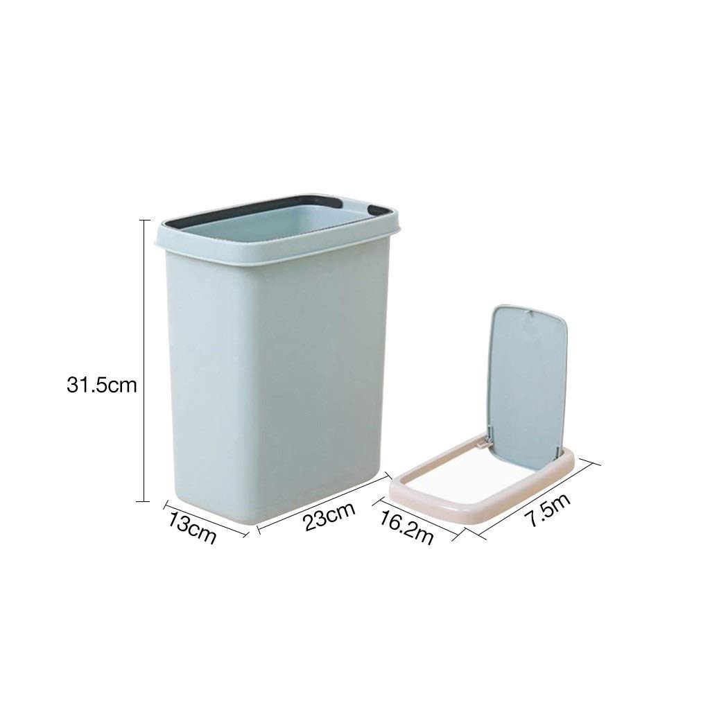 Poubelle Cuisine Compacte 10L Avec Couvercle - Angle & Anti-Odeurs - Idéale Petite Cuisine, Salle De Bain, Bureau
