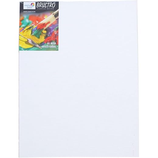 BRUSTRO Cotton Canvas Board 14 x 18 Inch