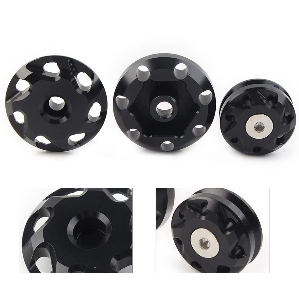 CCページ Cnswee6 Motorcycle Frame Hole Cap Cover, black Fairing Frame
