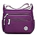 Produktbild Lässige Umhängetasche für Damen, wasserdicht, aus Nylon, Messenger-Tasche, Violett - violett - Größe: Small