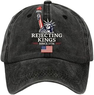 Rejecting Kings Since 1776 Hat No Kings in America Hat Statue of Liberty Cap