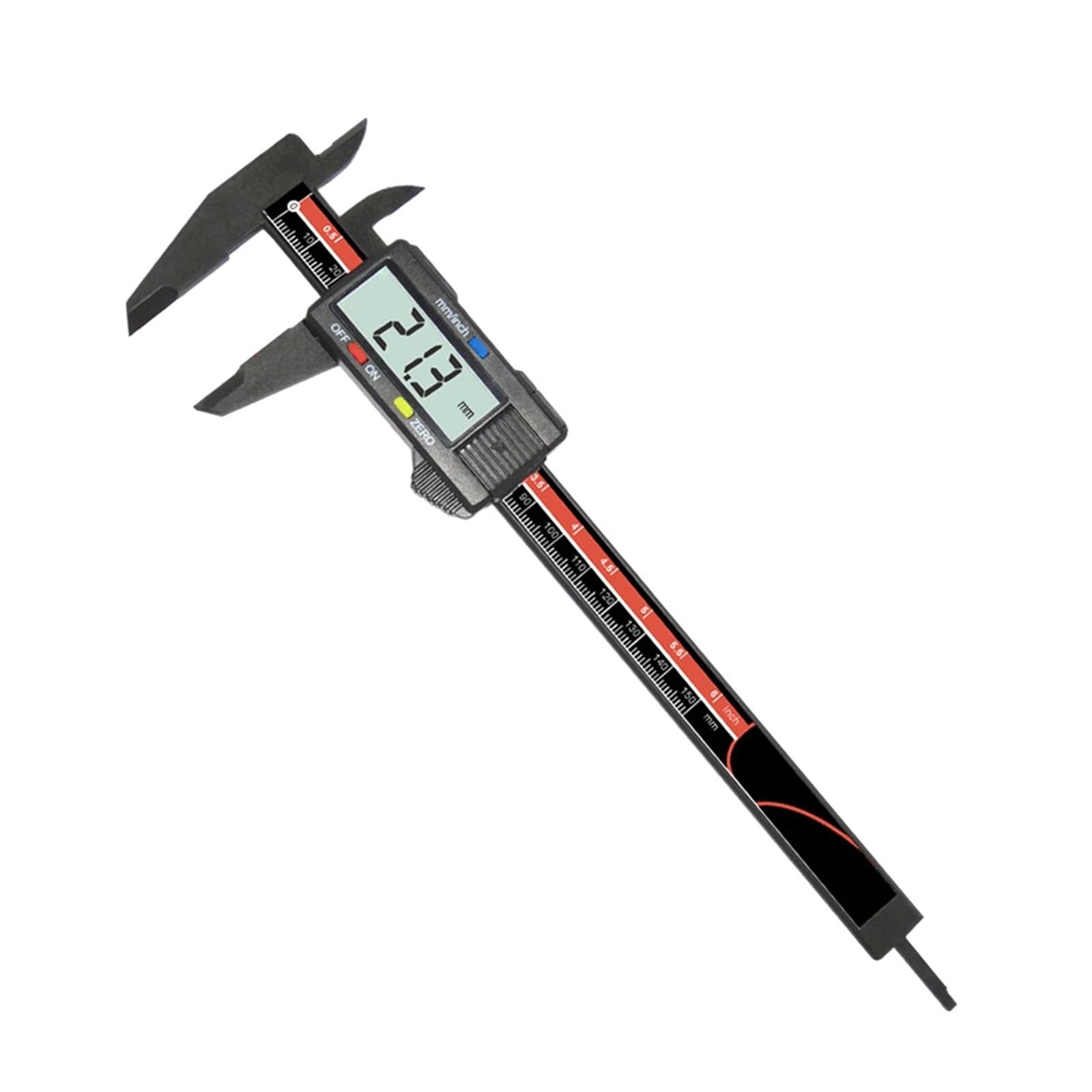 SWENEEN 0-150Mm 0.1Mm Digital Caliper Electronic Vernier Caliper 6 Inch Depth Measuring Tools Calliper Gauge Micrometer Digital Ruler,1Pc Battery include
