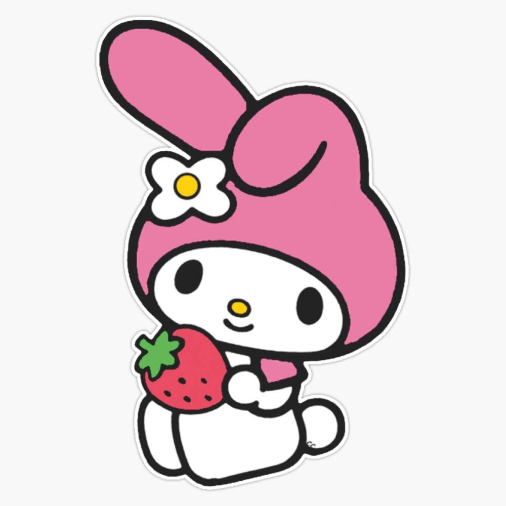 Hello Melody Sticker Outdoor Rated Vinyl Sticker Decal for Windows, Bumpers, Laptops or Crafts 5"