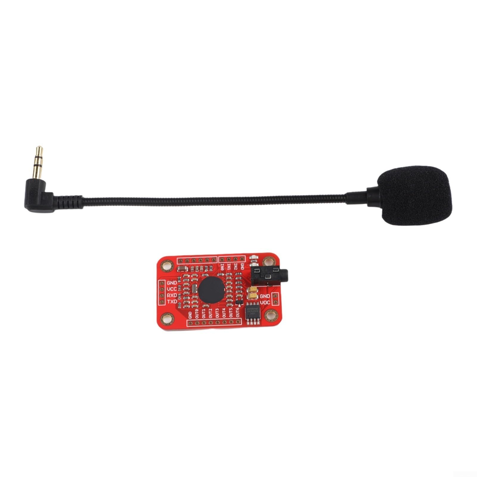 Module de reconnaissance vocale pour V3 avec microphone, prend en charge jusqu'à 80 commandes et exécute 7 simultanément, compatible avec bibliothèque Arduino, UART et contrôle GPIO
