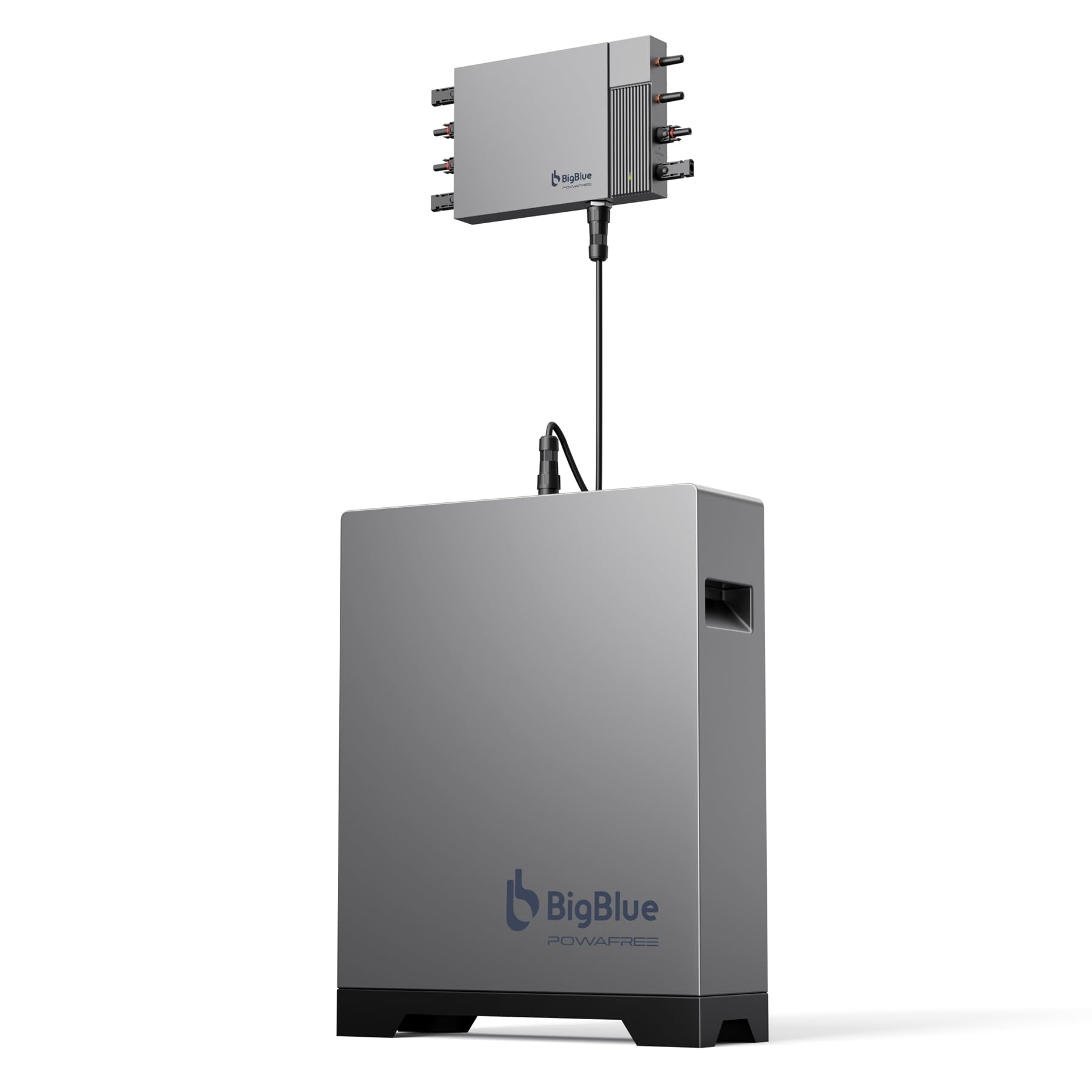 【Funciona a -20 ℃ e Batería LFP de 2560Wh】BigBlue Planta de Energía para Balcón con Almacenamiento, IP67 Impermeabile, Rastreador de 3 MPPT con Entrada Solar de 800W, Plug & Play, APP