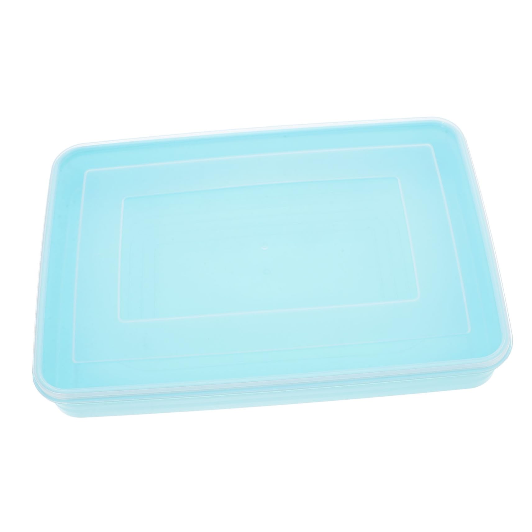 ERINGOGO 2pcs Dumpling Tray Sealed Lids Plastic Food Storage Box Freezer Refrigerator Organizer Family Size