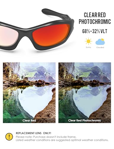 Image of BLAZERBUCK Anti-salt Polarized Replacement Lenses for Oakley Monster Dog Sunglass