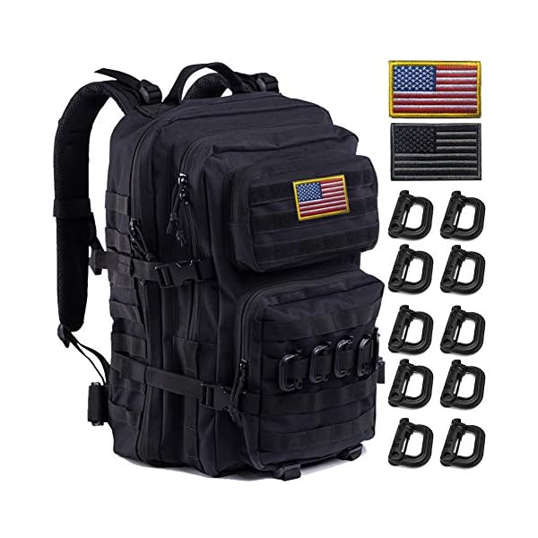 Black-Tactical-Backpack-Military-Backpack-Molle-Backpack R.SASR Black Tactical Backpack, Military Backpack, Molle Backpack