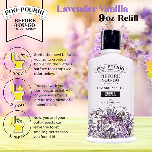 Image of Poo-Pourri Before-You- go Toilet Spray, 9 Fl Oz, Lavender Vanilla