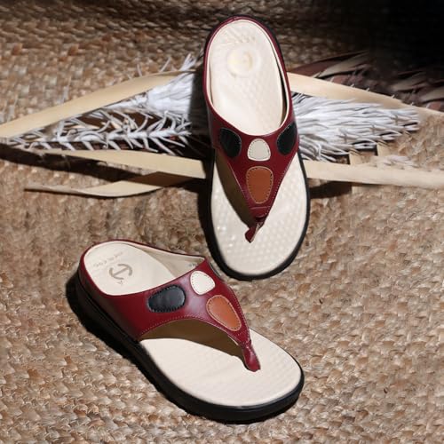 Image of Liberty Healers ZUBIE 2E Casual Slipper For Women With EVA Sole | Comfortable and Lightweight | Trendy Design PU Outolse| Durable Soft Insole | Stylish Footwear and Cushioned Footbed