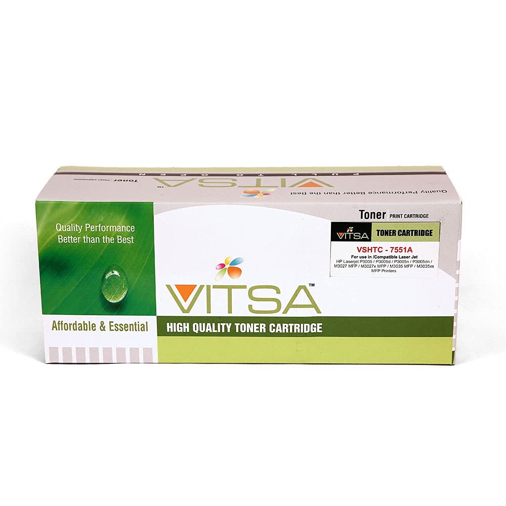 VITSA Q7551A / 7551A / 51A Premium Toner Cartridge Compatible with HP Laserjet P3005 / P3005d / P3005n / P3005dn / M3027 MFP / M3027x MFP / M3035 MFP / M3035xs MFP (B07K8HRFC9) Amazon Price History, Amazon Price Tracker
