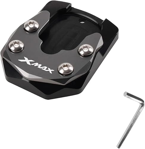 Miniatura 4 de Motorcycle Accessories Kickstand Side Stand Extension Enlarger Pad Side Bracket Compatible with Xmax X-MAX 125 250 300 400 XMAX300 (Size  Side