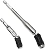 2 x Magnetic Screwdriver Bit Holder 1/4 Inch Quick Release Bit Holder 88 mm and 145 mm for Tight Spaces