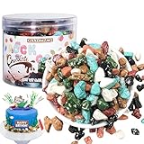Crunchy Chocolate Rocks Chunks in Resealable Jar - Rich Cocoa Crispy Candy Snacks, Perfect for Baking Decor & Geology Gifts, Novelty Party Treats (250g）