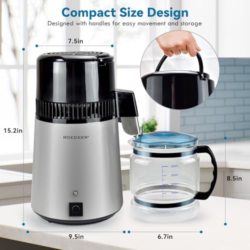 Roedeer RD132143302 Distilled Water Maker,1.1 Gallon/4L,750W Water Distillers thumb #5