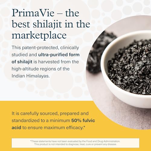 Image of Youtheory Shilajit - PrimaVie Himalayan Shilajit Capsules - Supports Energy, Stamina & Endurance* - Gluten Free - 60 Capsules (30-Day Supply)
