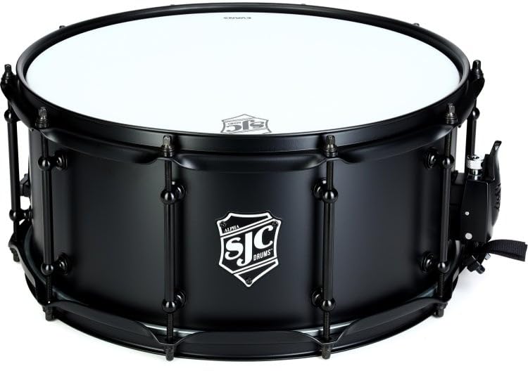 Amazon.com: SJC Custom Drums Alpha Steel Snare Drum - 6.5 x 14