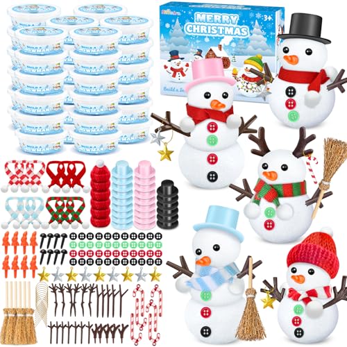 Shemira DIY Snowman Kit, Christmas Crafts for Kids, Modeling Air
