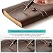 RILIHO Leather Journal Notebook - Genuine Leather Journals for Writing 260 Pages 5x7.1 Inches Vintage Journal For Man and Women Gifts For Man Artist,Travel Journal,Brown