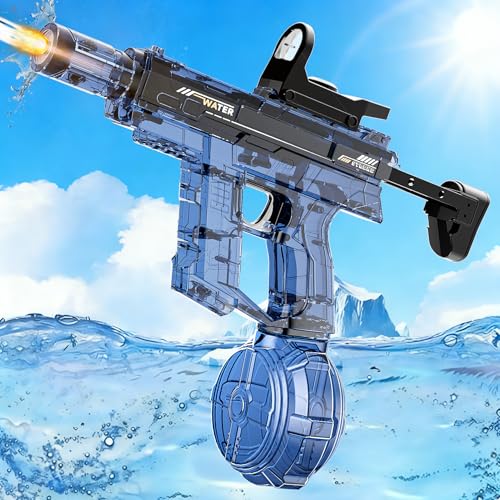 BLmukce Electric Squirt Water Gun for Adults & Kid, Automatic Water Blaster Toy with Battery Powered, Long Range & High Capacity, Powerful Water Pistol for Outdoor Pool Beach Backyard Play Water Game