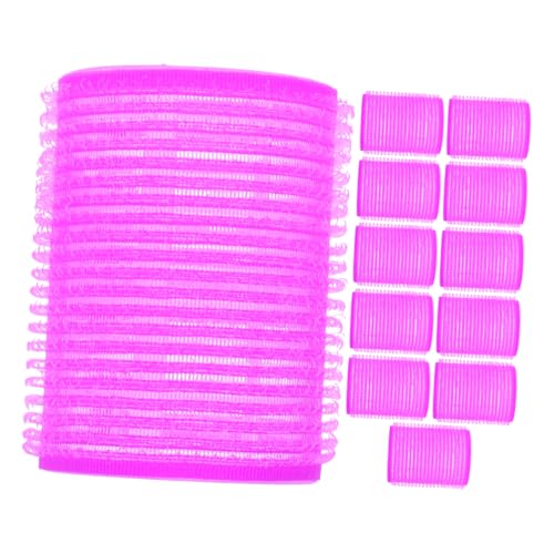 MOTHNUR 12 Rizadores de Pelo de Plástico 45 Mm para Mujer Herramienta para Peinar Cabello Ondas Grandes Apto para Cabello Seco y Mojado Set de 12 Unidades Uso Diario Color Aleatorio