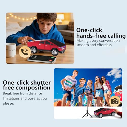 Image of WSTER WS-580 Cyberpunk Truck Bluetooth Speaker with Display (Red)