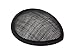 Humboldt Haberdashery Sinamay Teardrop Fascinator Hat Base for Millinery 5 1/2" x 4" - Black