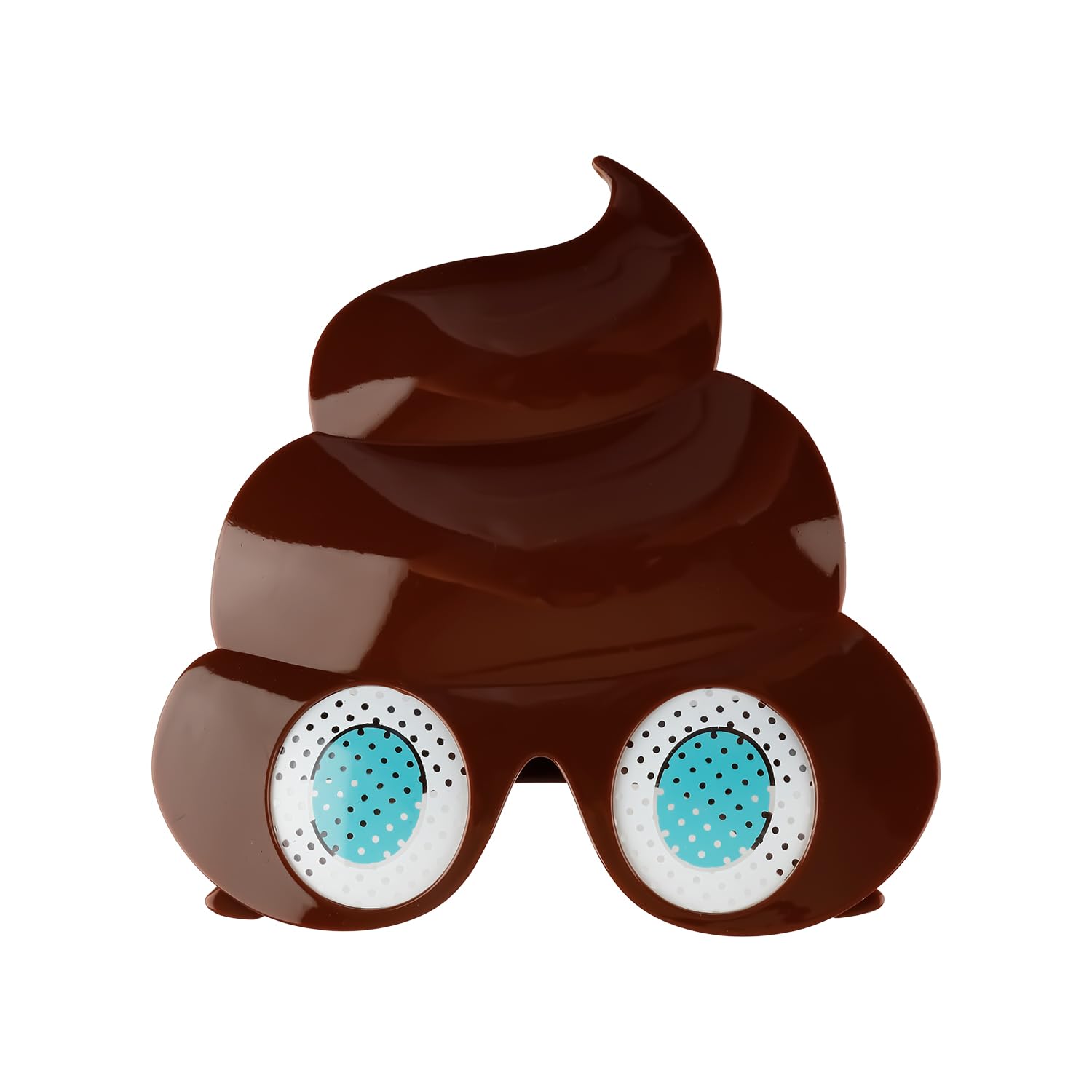 Tabanzhe Funny Poop Shape Sunglasses,Novelty Party Glasses for Adults and Kids Creative Photo Props Costume Accessories for Beach,Halloween,Festival,Rave,Birthday Parties