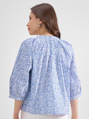 Image of Tokyo Talkies Women Tops for Woman|Women Oversized Fit Crop Top Shirt|Comfortable Premium Korean Button Down | Workwear Top for Office & Casual Outfit
