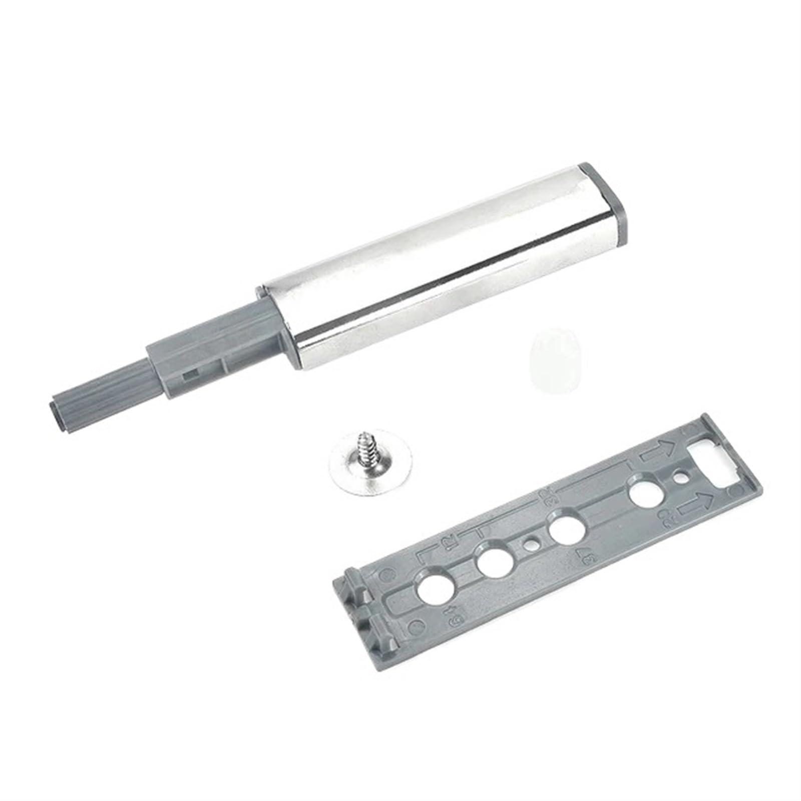 Kjbdqqh Magnetic Type Catches 10Pcs Door Stopper Cabinet Catches Stainless Steel Push To Open Touch Damper Buffer Soft Quiet Closer Furniture Hardware For Door(Magnetic Type)