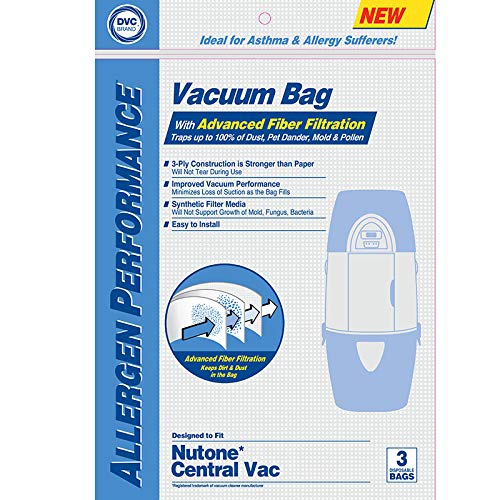 NuTone 391 HEPA Cloth Vacuum Bags, 6 Pack