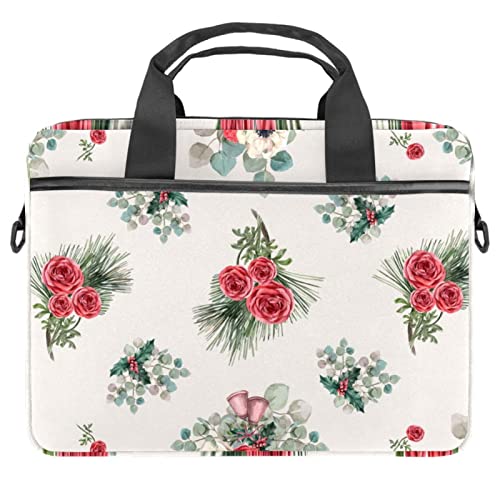 Bolsa de mensajero floral para llevar el portátil a la universidad o cafetería cómoda