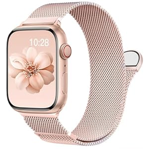 ORRLBB Kompatibel mit Apple Watch Armband Series 11 10 9 8 7 6 5 4 Ultra SE 3 2 1 Damen Herren, Magnetische Metall Edelstahl Armbänder für iWatch 49mm 46mm 45mm 44mm 42mm 41mm 40mm 38mm