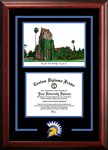 Campus Images CA929SG San Jose State University Spirit Graduate Diploma Frame, 8.5