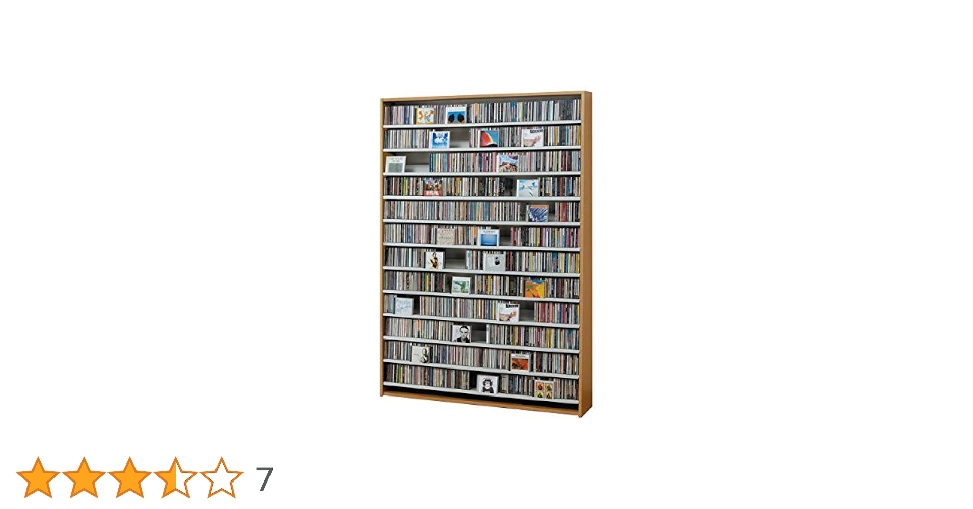 Amazon｜オークス CDストッカー CS1668 N ナチュラル｜収納