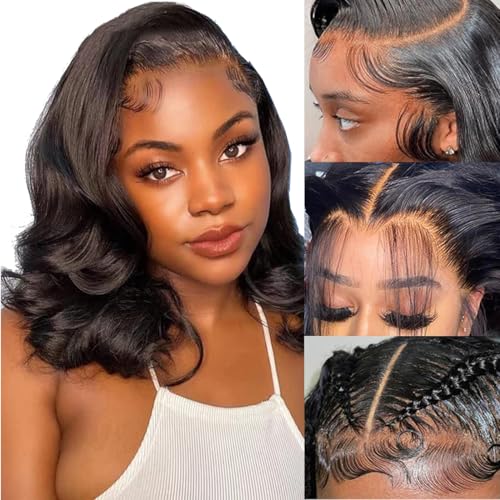 🔥 10 Best Brazilian Human Hair Wigs 4 Body Wave Lace Front Wigs Human Hair 200% Density HD Lace Bob Wigs Human Hair 13x4 Frontal Virgin Hair Wigs Brazilian Wigs Human Hair 12a Glueless Wigs Human Hair Pre Plucked Pre Cut 12 Inch