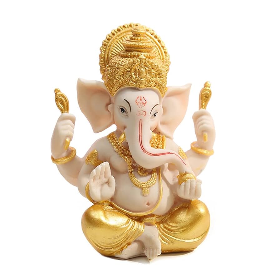 インド　木製 ガネーシャ 楽天市場】【インドの神様 ネズミに乗ったガネーシャの木製置物