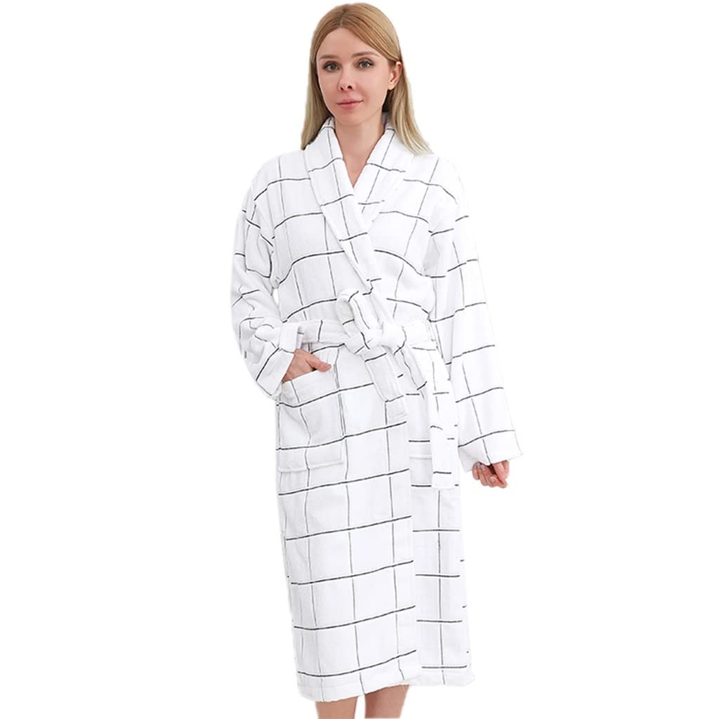 MTFBQ Accappatoio da Uomo in Spugna 100% Cotone Asciugamano in Spugna per Lui E per Lei Spa Accappatoi per Coppie Camera da Letto Set Pigiama Personalizzato Taglie Forti per Famiglia/Festa/Vacanza