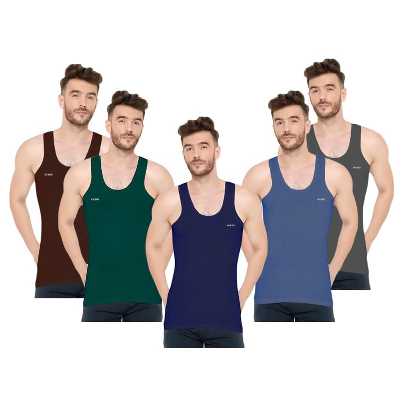 Men's Multicolor Vest, Baniyan, Ganji, Undershirt, Cotton Vest for Men-image-2