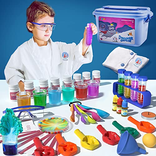 Juego de experimentos científicos, 30 experimentos de química para niños, Juguetes científicos de Aprendizaje Educativo DIY Stem para niños Cover
