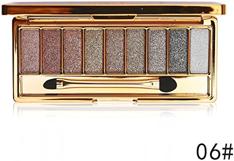 CASA SHOP Professional Eye Shadow Maquillage 9 Colors Diamond Bright Makeup Eyeshadow 06