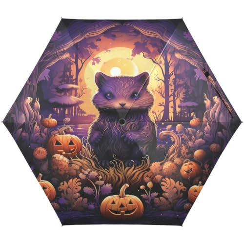 Parapluie protection UV violet Halloween ultra léger et pliable pour enfants